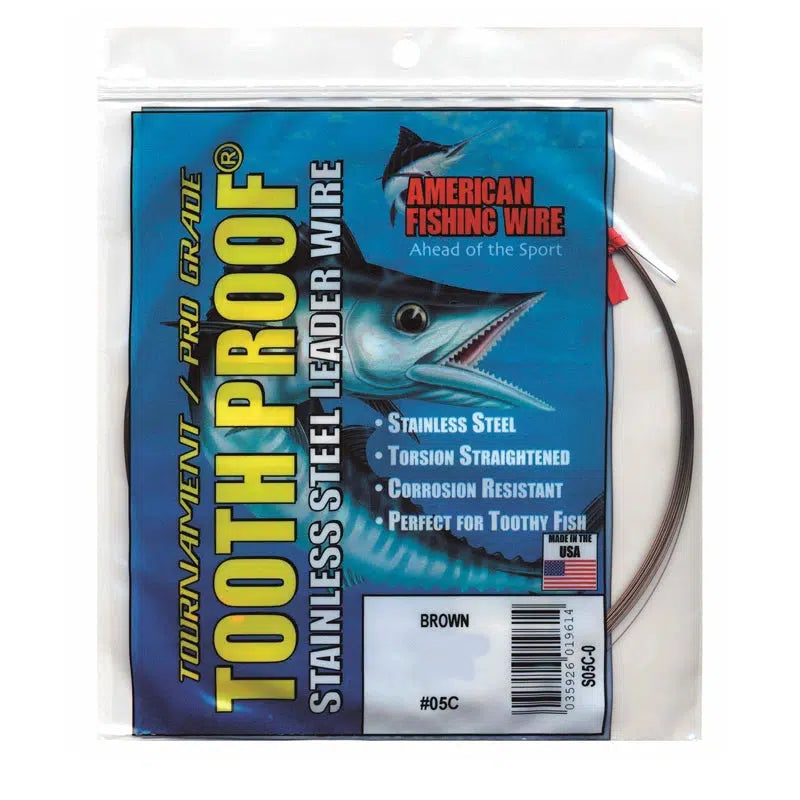 AFW Stainless Steel Tooth Proof Leader Wire Bulk – Fishing Station