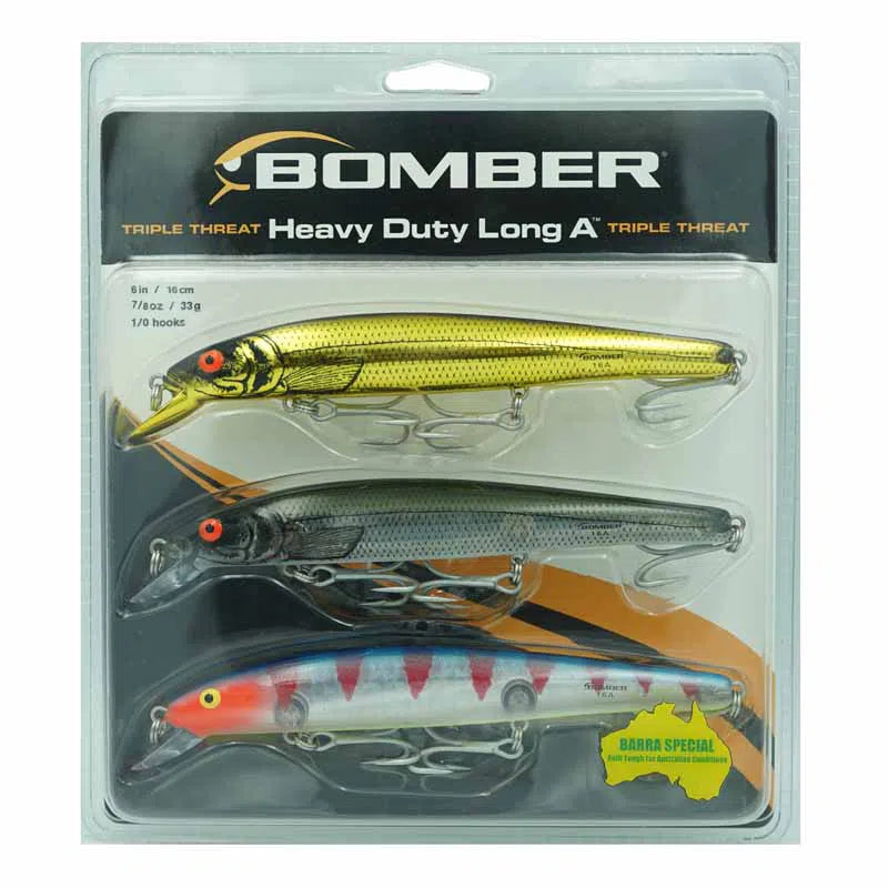 Bomber Long 16A Heavy Duty Triple Threat 3 Pack – Fishing Station