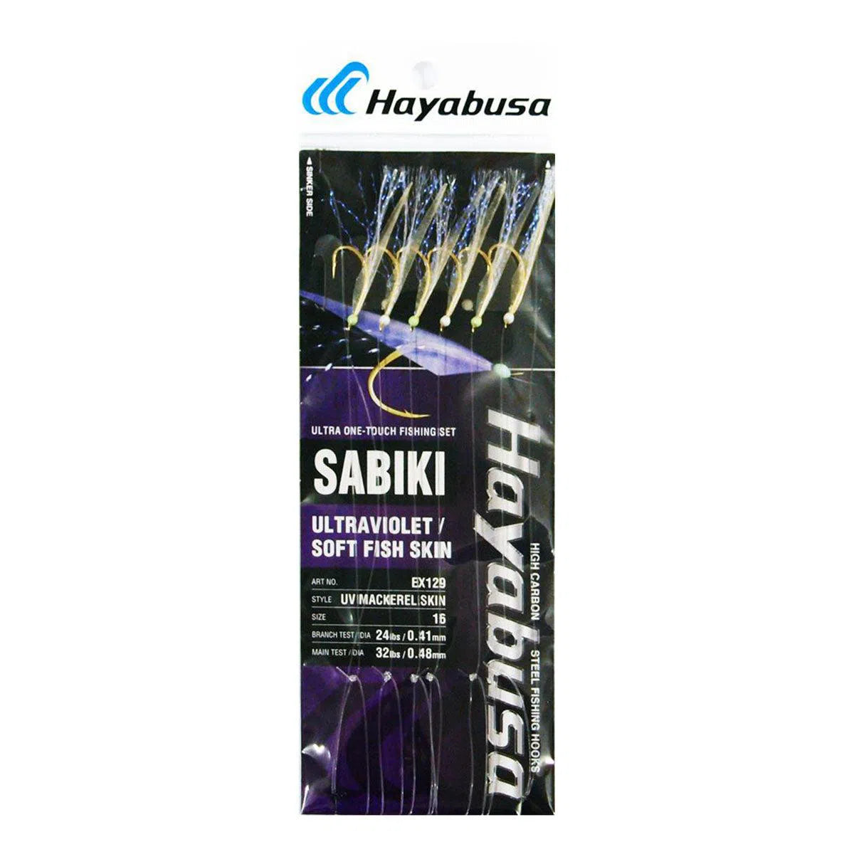 Hayabusa Sabiki EX129 UV Mackerel Skin Bait Jig – Fishing Station