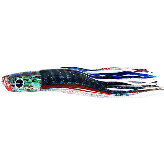 Black Bart Costa Rican Plunger Skirted Trolling Lure-Lure - Skirted Trolling-Black Bart-BL/WH - Blue White-Fishing Station