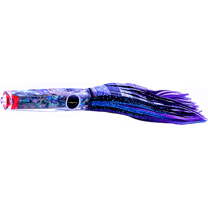 Black Bart San Sal Candy Skirted Trolling Lure-Lure - Skirted Trolling-Black Bart-BPS/PUF -Black Purple Split/Purple Fleck-Fishing Station