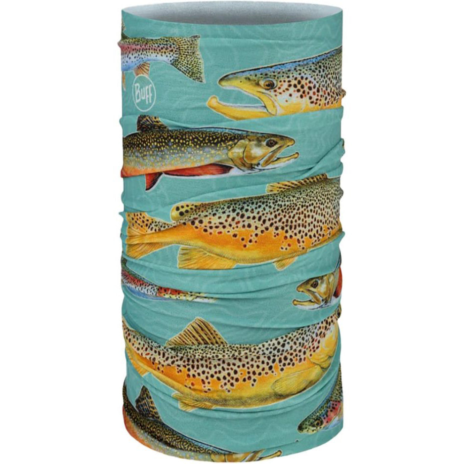 Buff Coolnet UV+ Multifunctional Headwear-Hats & Headwear-Buff-Trout Multi-Fishing Station