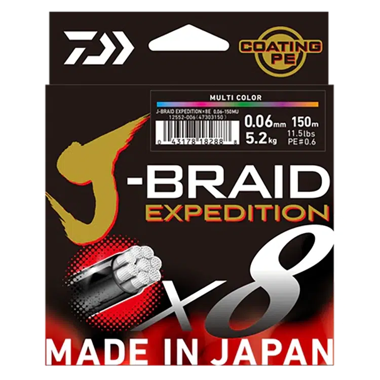 Daiwa J Braid Expedition x8 - 500m-Line - Braid-Daiwa-Multi-#4 50lb-Fishing Station