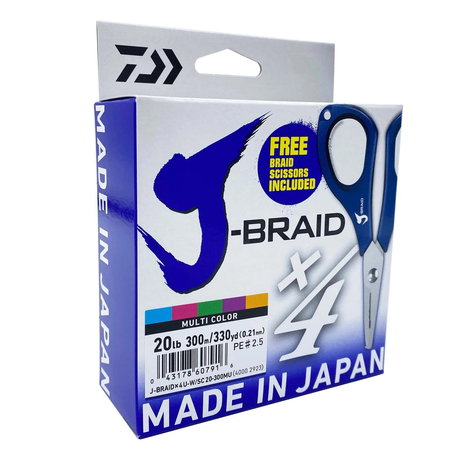 Daiwa J-Braid X8 Muticlour Braid Line 500m 30lb