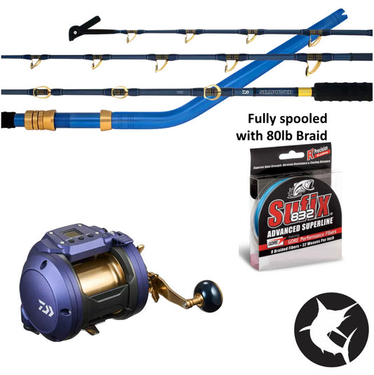 Daiwa Seapower 66XXHST / 23 Seapower 1200A Electric Reel Combo-Combo - Electric-Fishing Station-Fishing Station