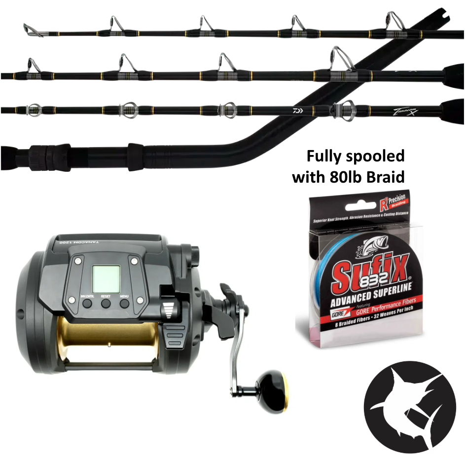 Daiwa Tanacom X Deep Drop Electric Reel Combo - Tanacom X 66XXHST / Tanacom 1200-Combo - Electric-Fishing Station-Fishing Station