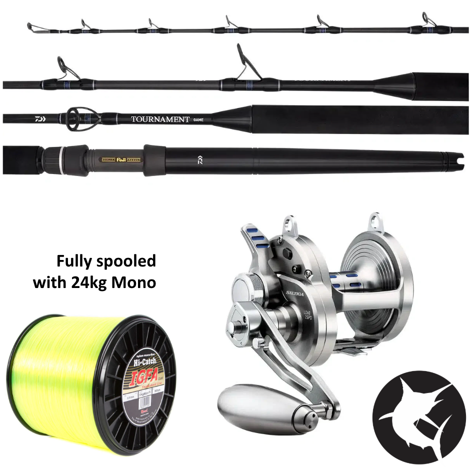 Daiwa Tournament 15-24kg / Saltiga LD60 Game Fishing Combo-Combo - Blue Water-Daiwa-Fishing Station