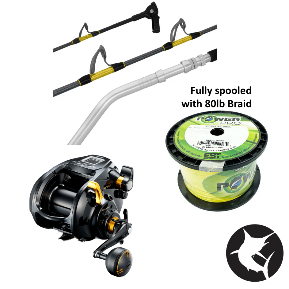 Deep Drop Electric Reel Combo - Status Elite 682 / Shimano Beastmaster 9000B-Combo - Electric-Fishing Station-Fishing Station