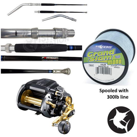 Dredge Outfit - Precision Dredge Teaser Rod / Shimano Beastmaster 12000 Electric Dredge Teaser Combo