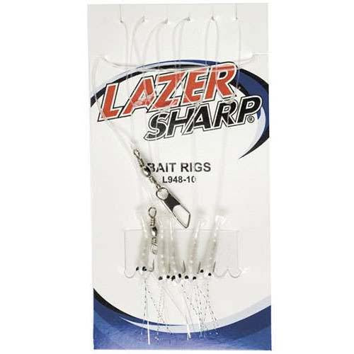 Eagle Claw Lazer Sharp Sabiki Shrimp Bait Rigs-Lure - Sabiki /Bait Jig-Eagle Claw-White-#02-Fishing Station