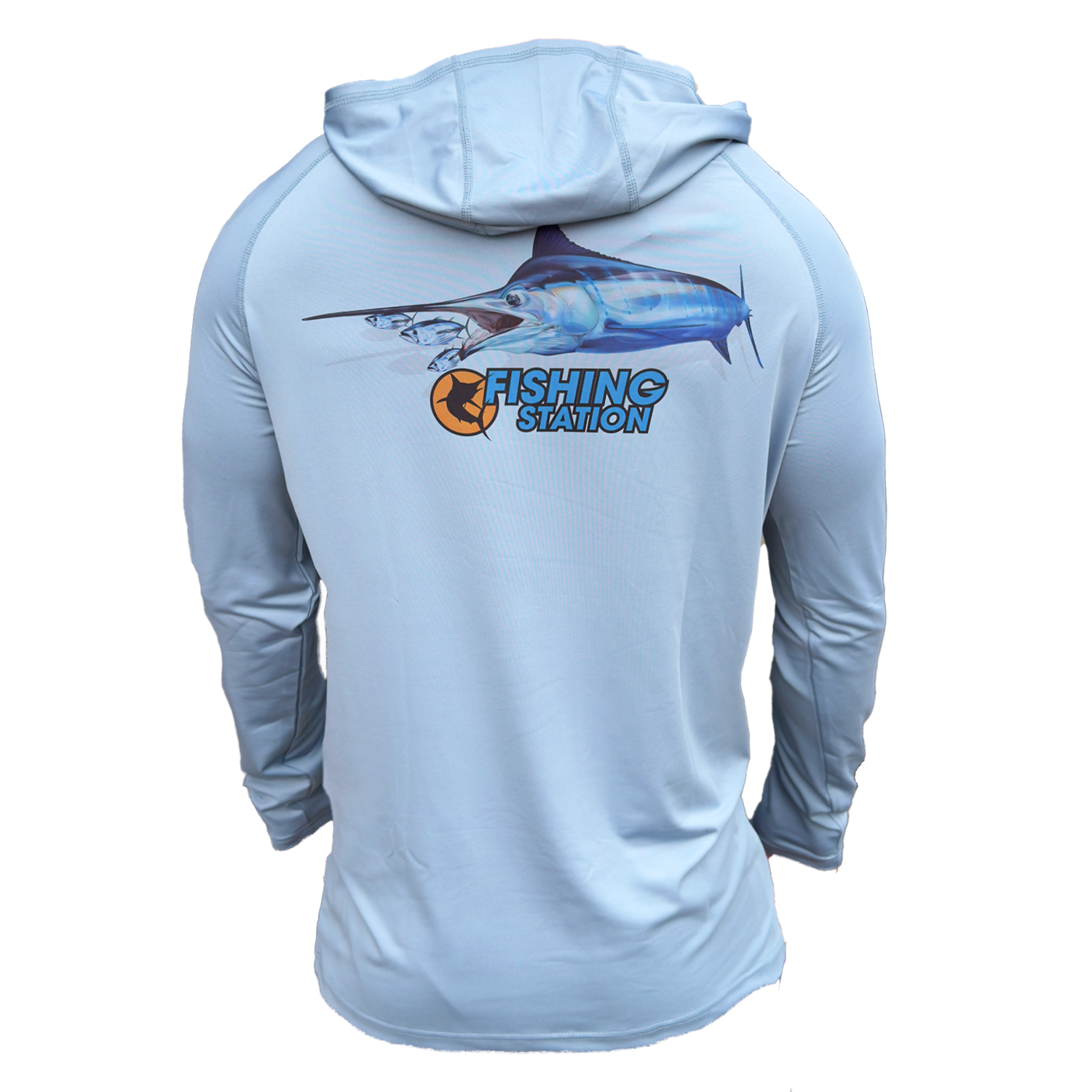 Fishing Station Marlin Hooded Performance Shirt - Adults-Clothing & Footwear-Fishing Station-XS-Fishing Station