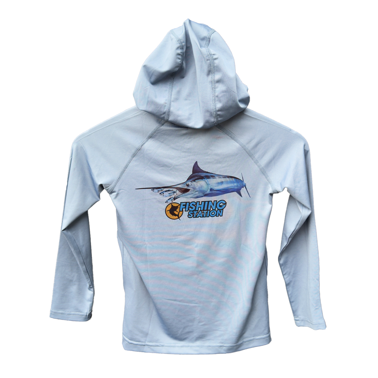 Fishing Station Marlin Hooded Performance Shirt - Kids-Clothing & Footwear-Fishing Station-8-Fishing Station