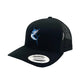 Fishing Station 6606 Classic Retro Trucker Hat-Hats & Headwear-Fishing Station-Black - Blue Marlin-Fishing Station