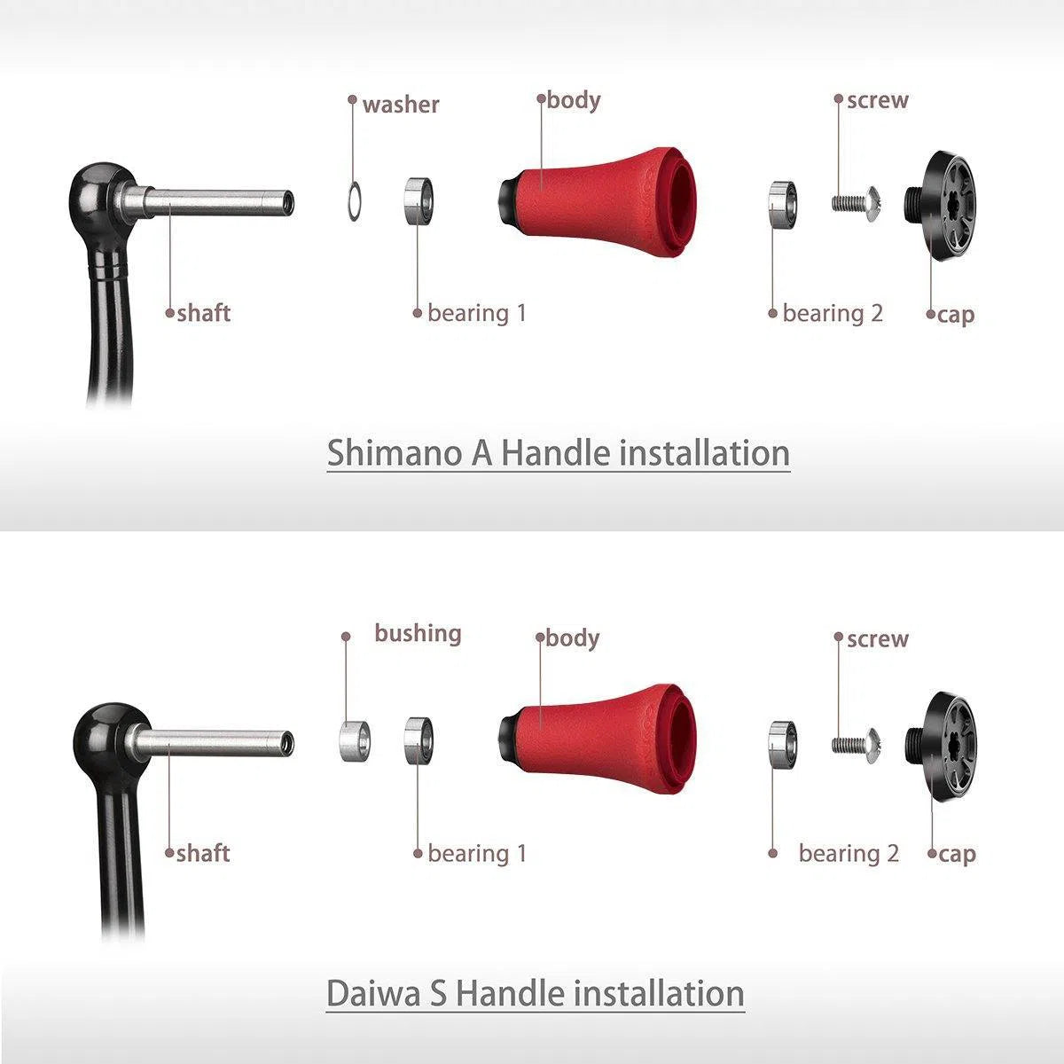 HEIGHTEN Reel Handle Knob 20mm for Daiwa Shimano Fishing Reel Accessories