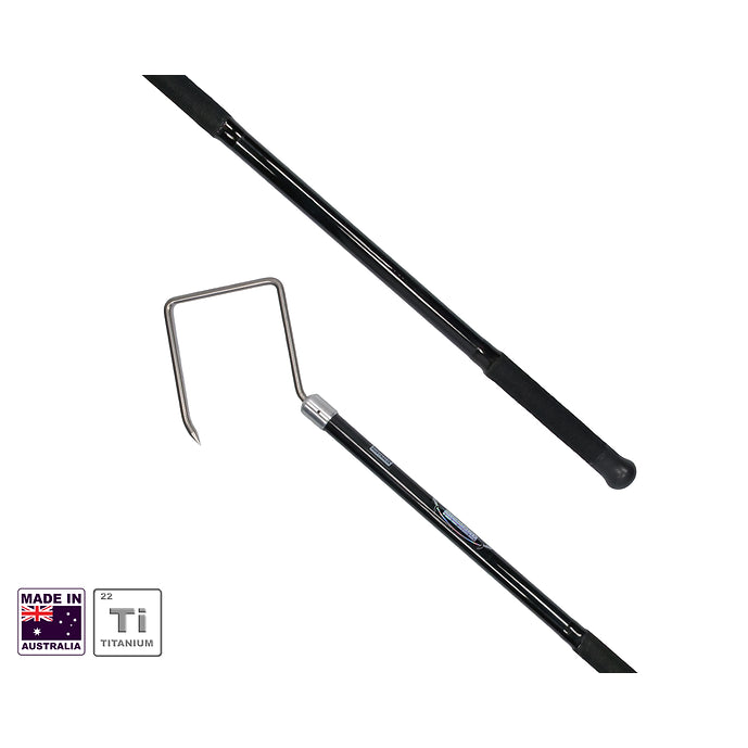 Hookem Titanium Diamond Gaff-Gaffs & Catch and Release Tools-Hookem-GFDT6-160 (Gape 6", Length 1.6m)-Fishing Station