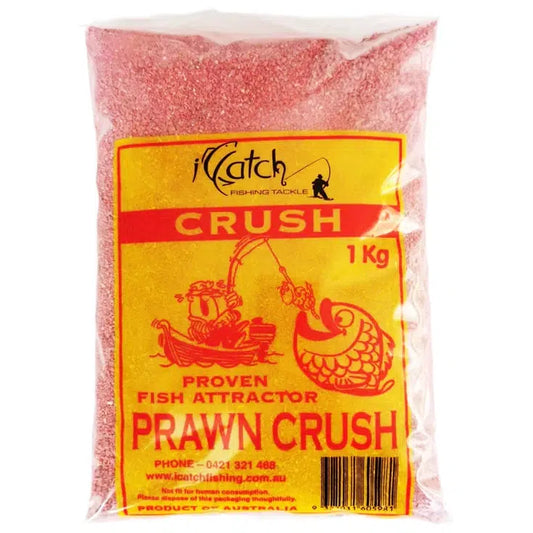 ICatch Prawn Red Crush Ground Burley 1kg-Buckets, Bait Collecting & Burley-ICatch-Fishing Station