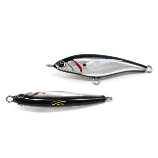 Jack Fin Pelagus Sinking Stickbait Lure-Lure - Poppers, Stickbaits & Pencils-Jack Fin-Black-90S-Fishing Station