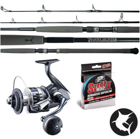 Kingfish/Mackerel/Reef Flats Combo - Topwater 805 / 24 Stradic SW B 10000-Combo - Blue Water-Fishing Station-Fishing Station