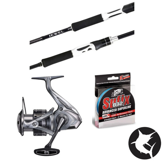 Light Tackle Snapper Combo - Jewel 722 / Nasci 4000-Combo - Blue Water-Fishing Station-Fishing Station