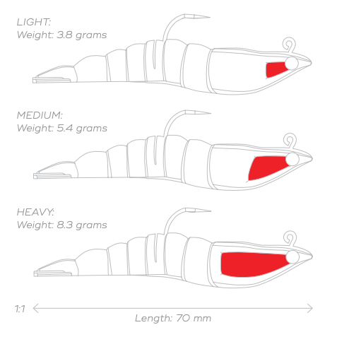 MMD Soft Prawn Lure-Lure - Soft Plastic-MMD Fishing-50mm-Light (2.1g)-UV Watermelon-Fishing Station