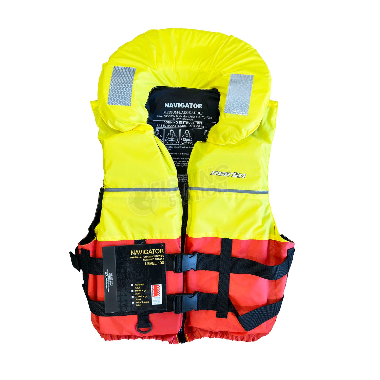 Marlin Navigator Adult PFD L100-Life Jackets & PFDs-Marlin-M-L Adult-Fishing Station