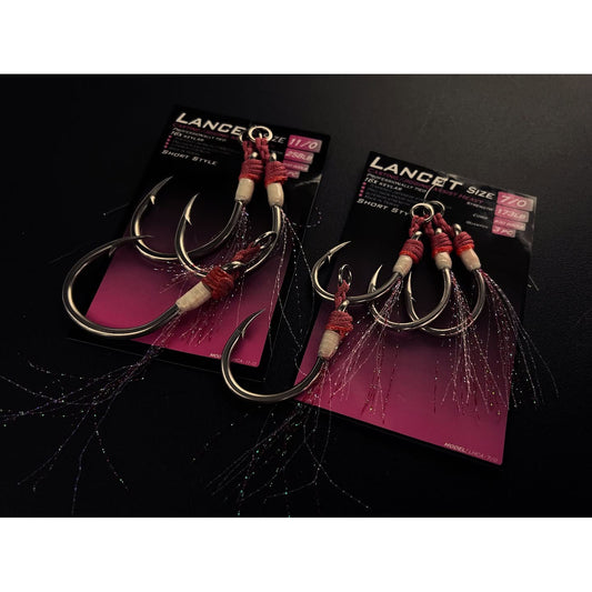 Ocean's Legacy Heavy Lancet Jigging Assist Hooks Short Style-Hooks - Assist-Ocean's Legacy-7/0-Fishing Station