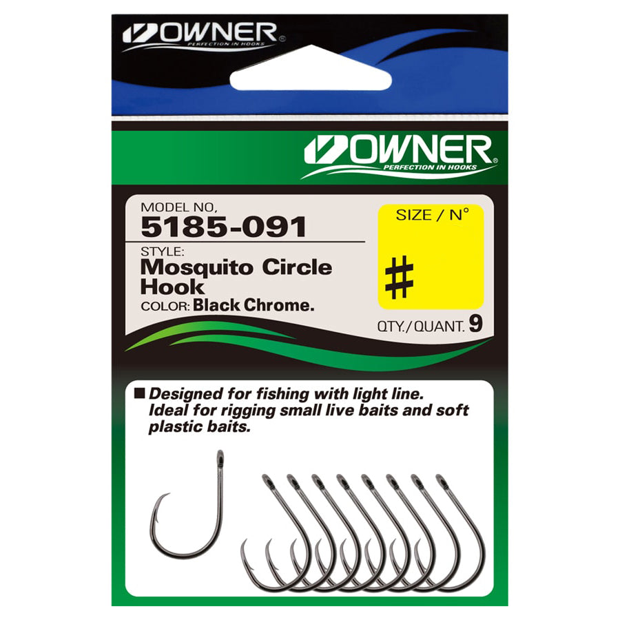 Owner 5185 Mosquito Circle Fishing Hook-Hooks - Circle-Owner-1 (8pc)-Fishing Station