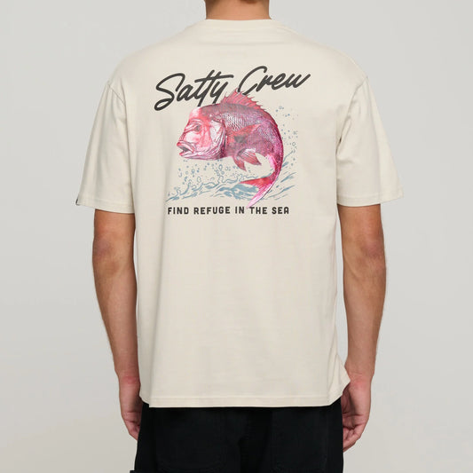 Salty Crew Snapper Premium Short Sleeve Tee-Shirts & T-Shirts-Salty Crew-Sand-S-Fishing Station