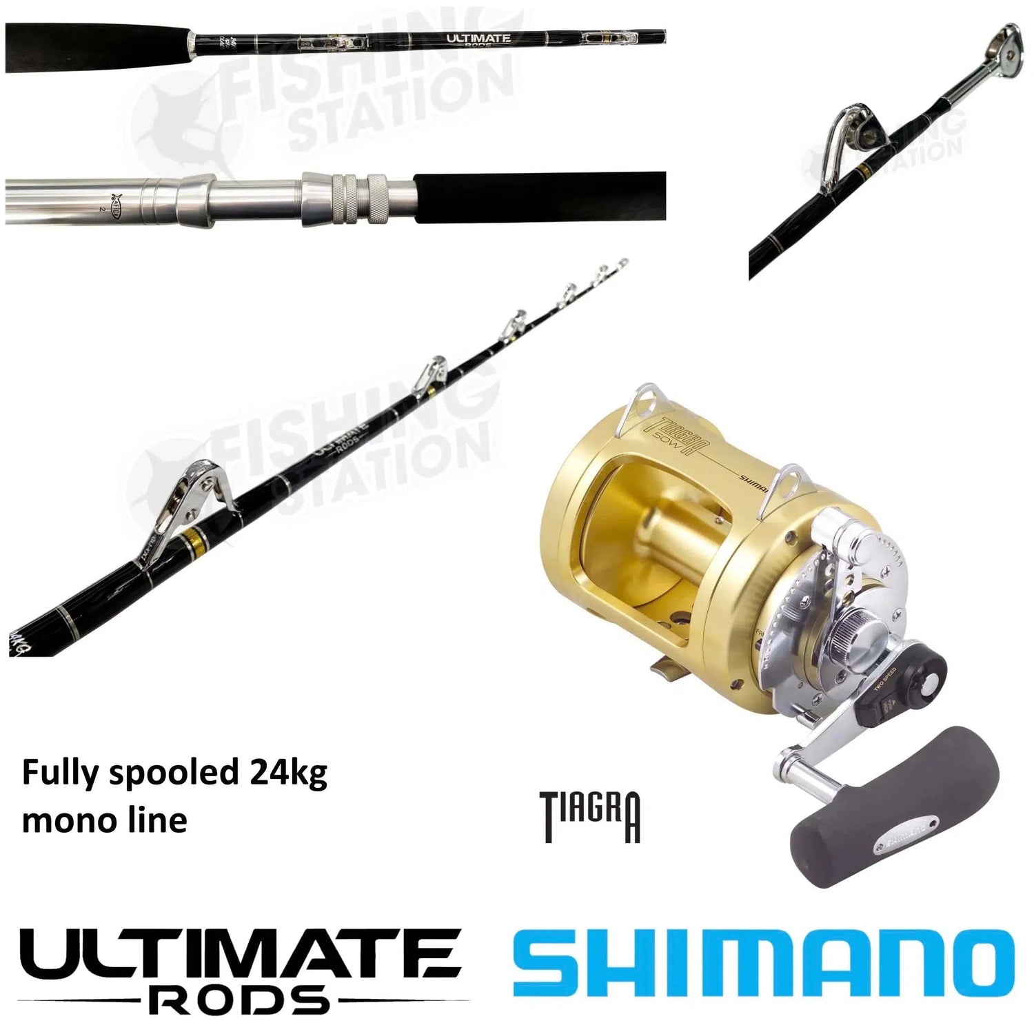 Shimano Tiagra / Ultimate Fully Rollered Game Combo – Fishing Station