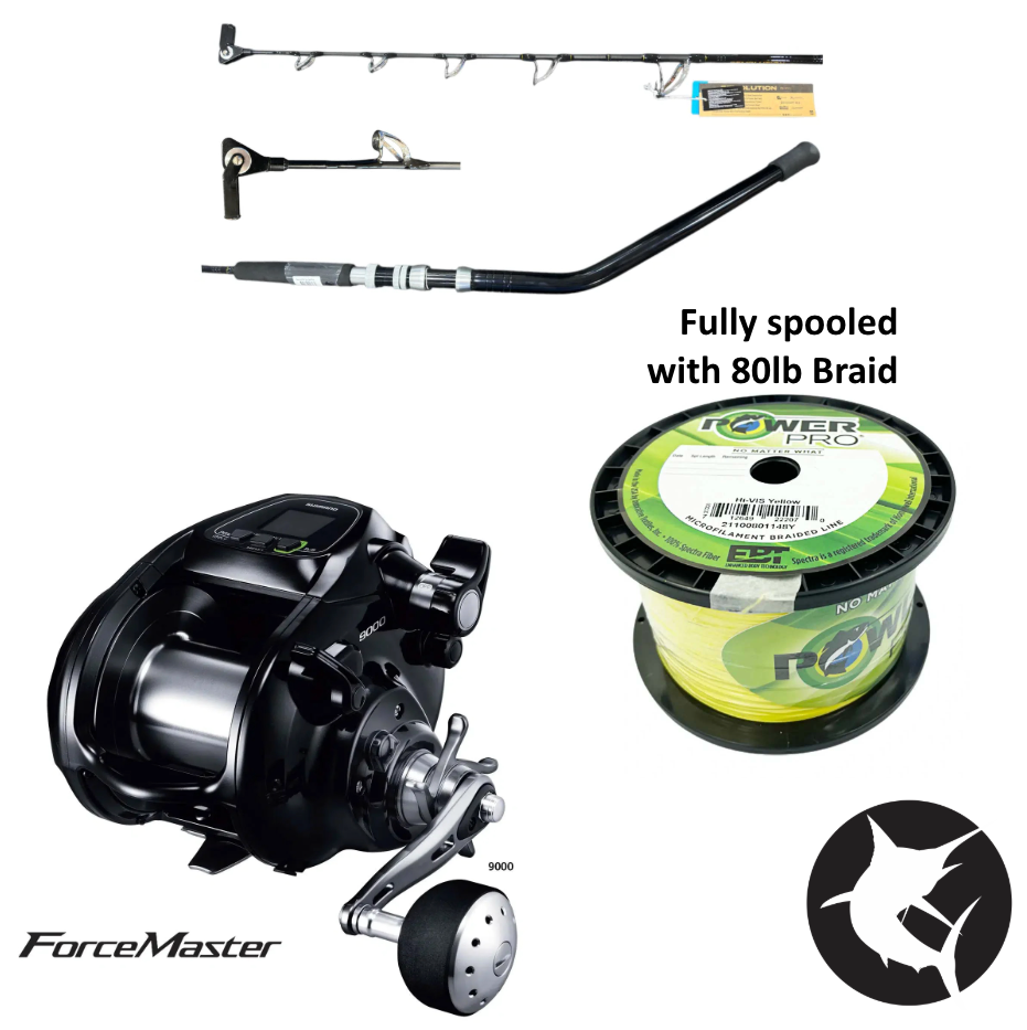 Shimano 23 Revolution / Forcemaster 9000A Deep Drop Electric Combo-Combo - Electric-Fishing Station-Fishing Station