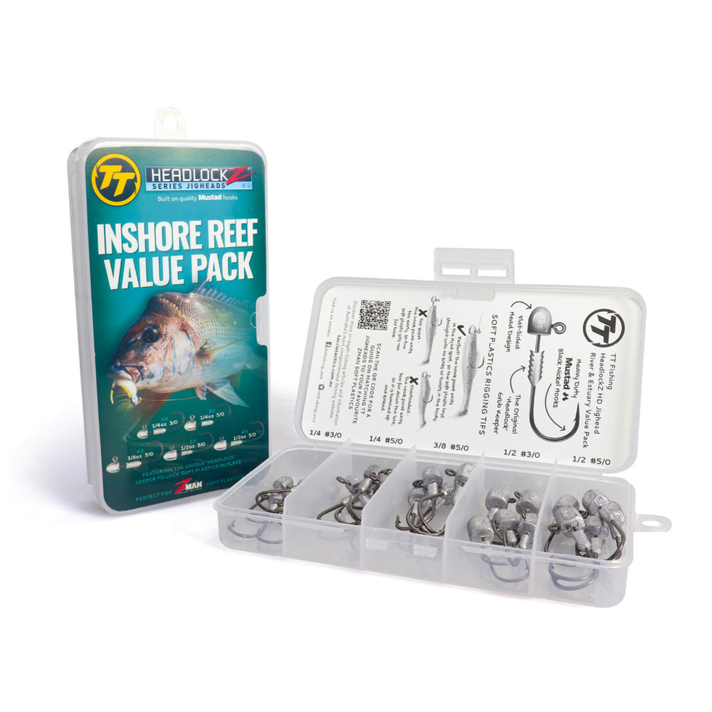 TT Headlockz HD Inshore Reef Value Pack Jig Heads-Hooks - Jigheads-Tackle Tactics (TT)-Fishing Station