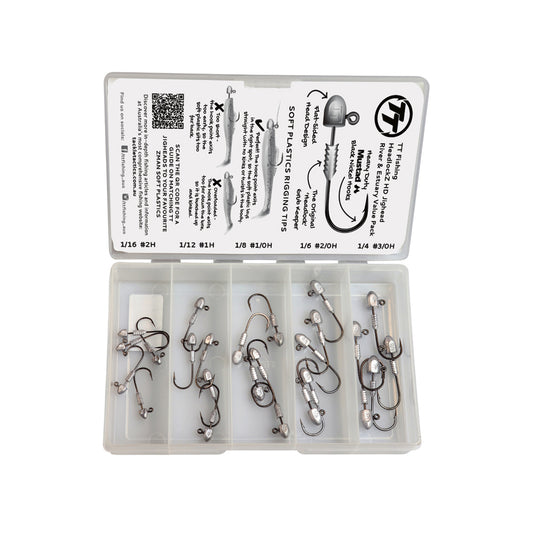 TT Headlockz HD River and Estuary Value Pack Jig Heads-Hooks - Jigheads-Tackle Tactics (TT)-Fishing Station