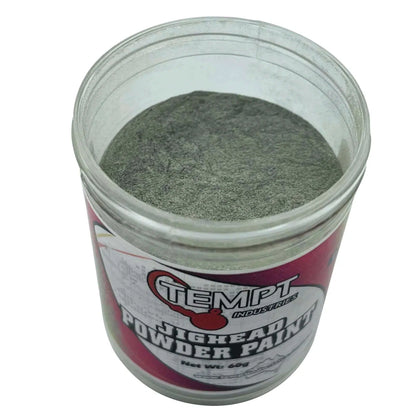 Tempt Jighead Powder Paint 60g-Hooks - Jigheads-Tempt-Black-Fishing Station