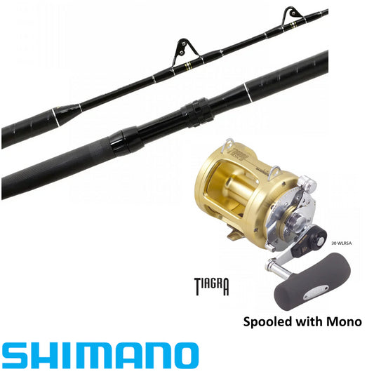 Shimano Tiagra Hyper Combo-Combo - Blue Water-Shimano-Tiagra 30WLRSA / Tiagra Hyper 15kg Standup-Fishing Station