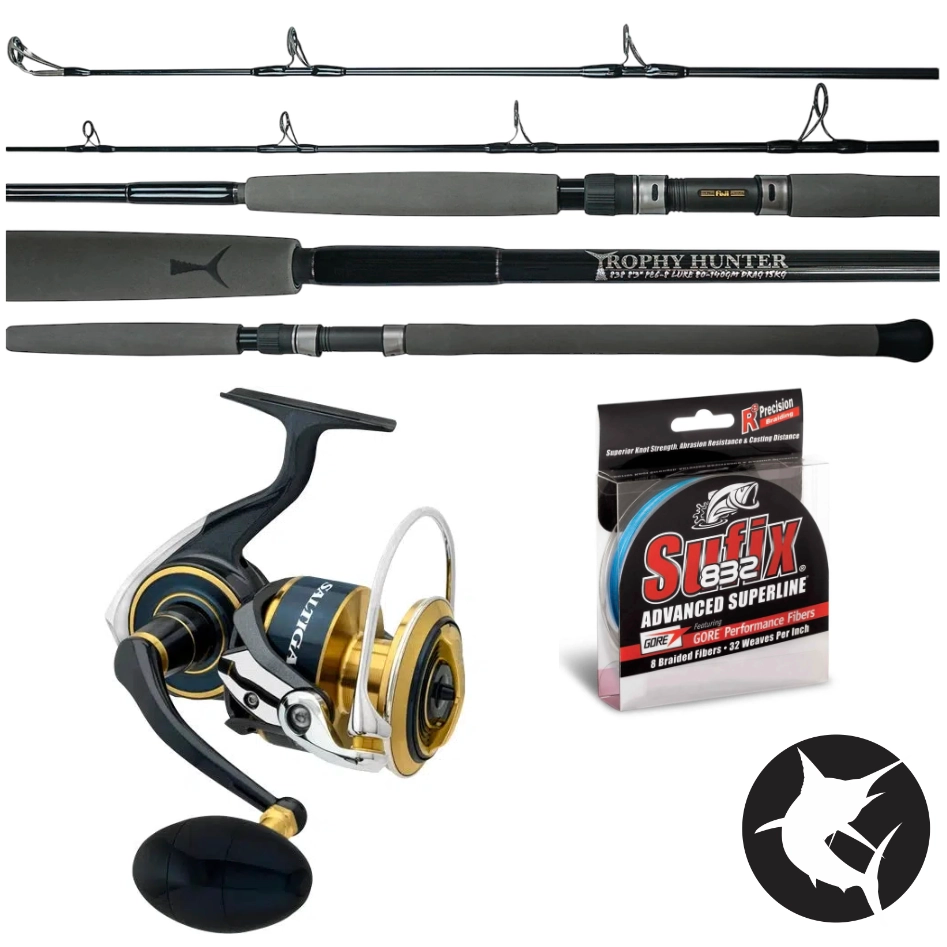 Trophy Hunter Tuna Combo - Topwater 838 / Saltiga 14000-Combo - Blue Water-Fishing Station-Fishing Station