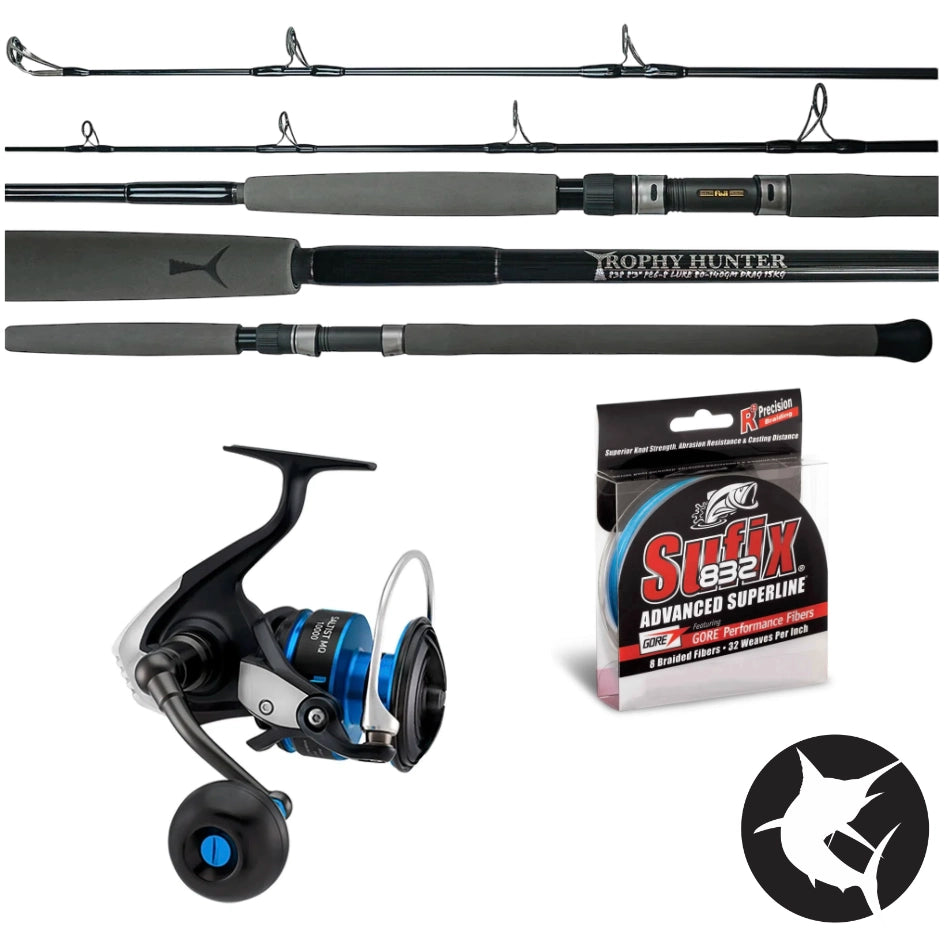 Trophy Hunter Tuna Combo - Topwater 838 / Saltist MQ 14000-Combo - Blue Water-Fishing Station-Fishing Station