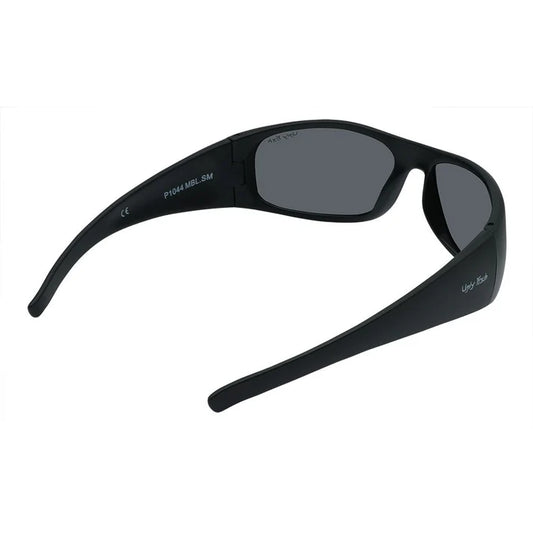 Ugly Fish Basic P1044 Polarised Lifestyle Wrap Sunglasses-Sunglasses-Ugly Fish-Matt Black Frame/Smoke Lens-Fishing Station