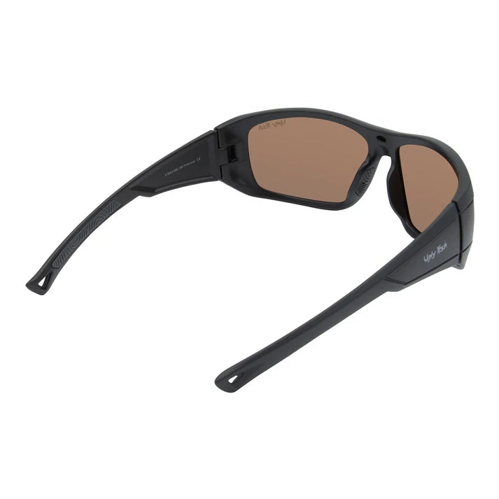 Ugly Fish P3644 Polarised Lifestyle Sunglasses-Sunglasses-Ugly Fish-Matt Black Frame/Brown-Fishing Station