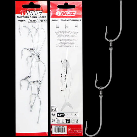 VMC Swivelled Gang 3 Hooks-Hooks - Gang-VMC-7/0-Fishing Station