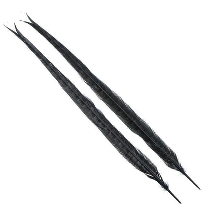 Wapsi Ringneck Tail-Fly Fishing - Fly Tying Material-Wapsi-Black-Fishing Station