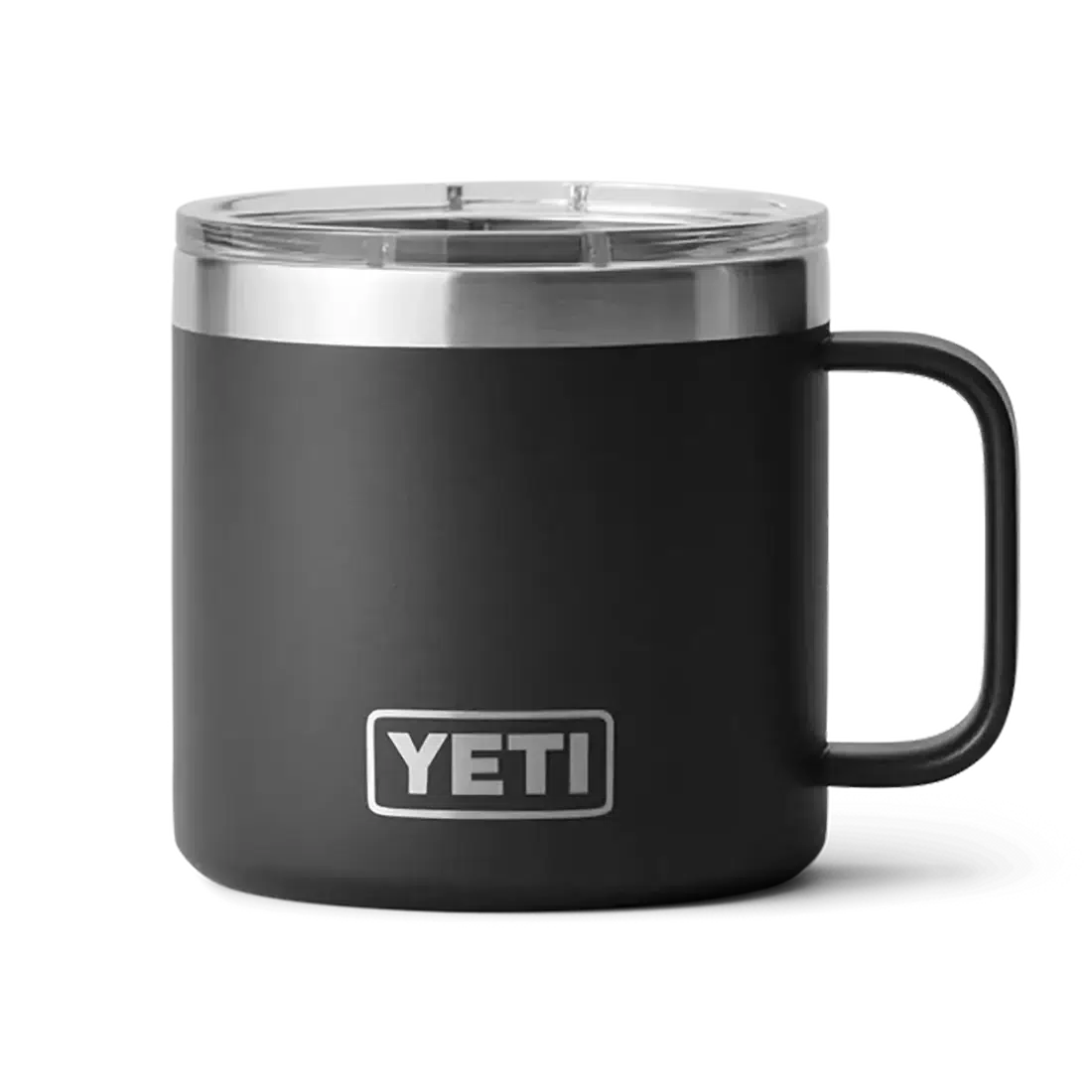 Yeti Rambler 14oz (414ml) Mug with Lid-Drinkware-Yeti-Black-Fishing Station
