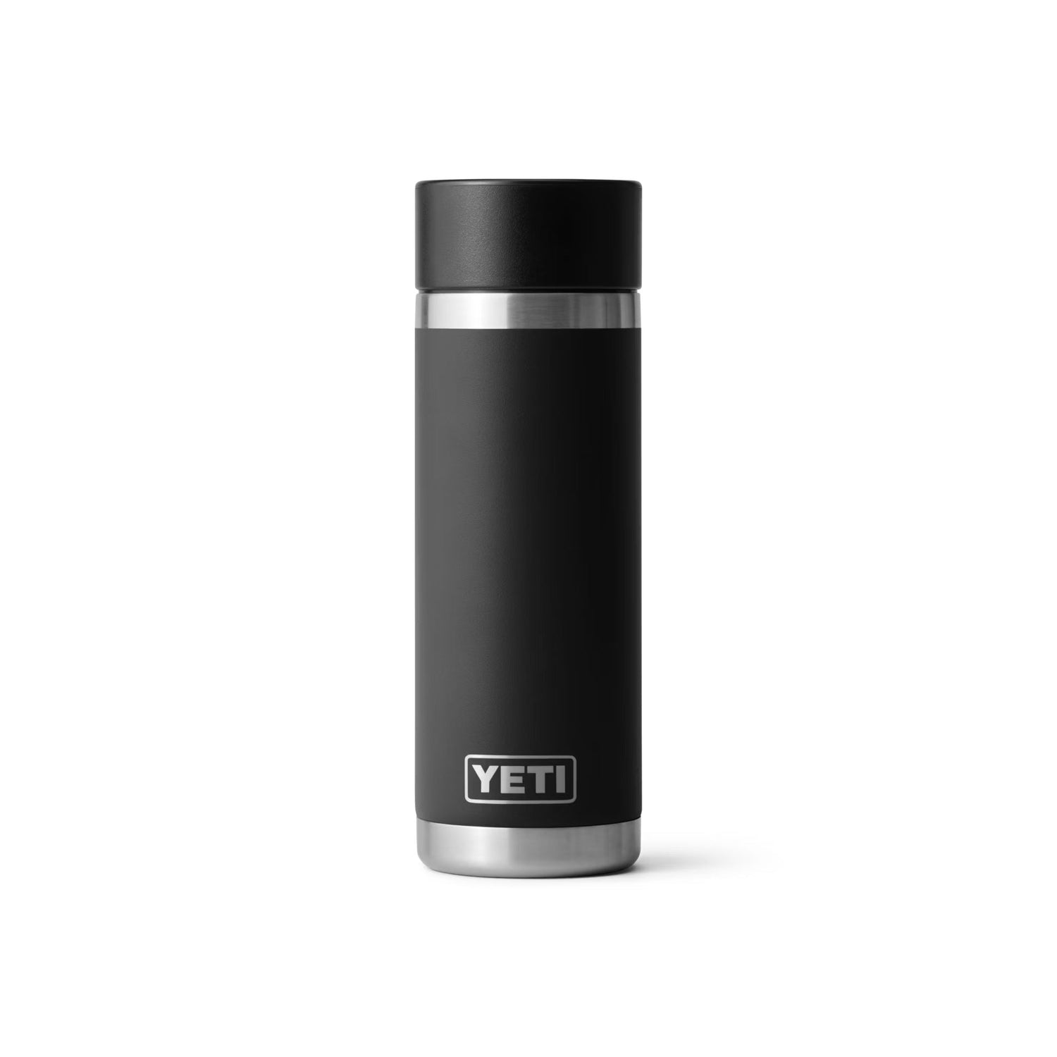 Yeti Rambler 18oz (532ml) Reusable Bottle with Hot Shot Cap-Drinkware-Yeti-Black-Fishing Station