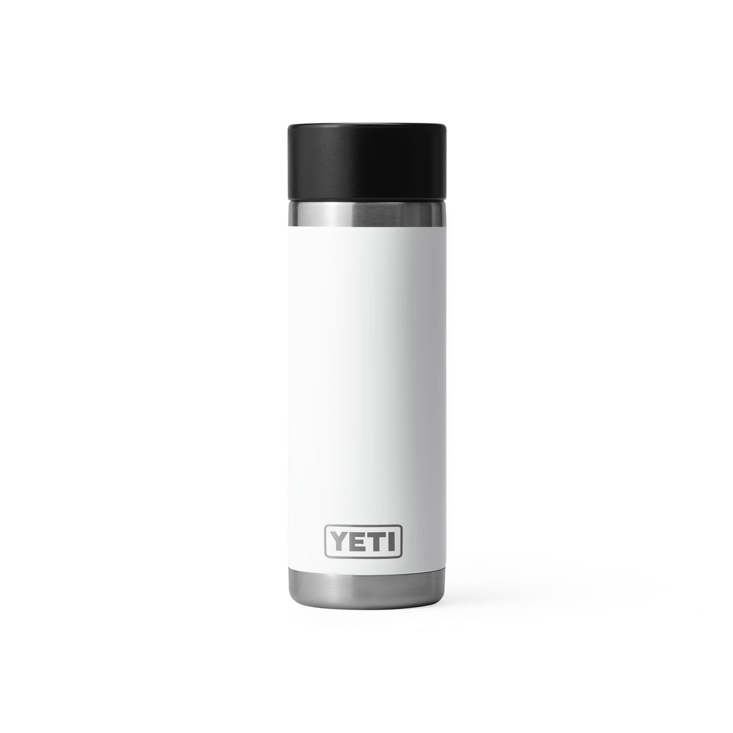 Yeti Rambler 18oz (532ml) Reusable Bottle with Hot Shot Cap-Drinkware-Yeti-White-Fishing Station