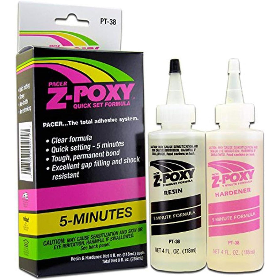 Zap Z-Poxy Adhesive 5 Minute Epoxy 8oz-Fly Fishing - Fly & Line Dressings-Zap-Fishing Station